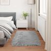 vidaXL Teppich aus Kunstschaffell TAFALLA Grau 80 x 150 cm Polyester 42021522 Bild 4