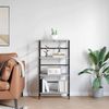Bücherregal | Standregal Graues Sonoma 60 x 29,5 x 115 cm Holzwerkstoff Bild 4