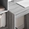 vidaXL Schreibtisch mit Schubladen mit Regal 2 pcs Graues Sonoma 3337350 Bild 4