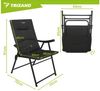 Trizand Gartenstuhl Gartenstühle klappbar mit Rückenlehne und Polsterung (2er-Set, 2 St), 2er-Set, faltbar, rutschfeste Füße Bild 2