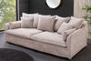 Gemütliches Hussensofa PARADISO 200cm Bouclé champagner beige Federkern Bild 2