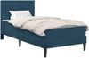 vidaXL Bettgestell mit Matratze mit Kopfteil Blau 80 x 200 cm Samt 3415017 Bild 2