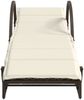 vidaXL Sonnenliegen 2 Stk. mit Auflagen Braun Poly Rattan 3277308 Bild 4