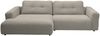 KAWOLA Sofa MIKA Ecksofa Cord steingrau Longchair links 86 x 167 x 276 cm Bild 4