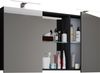 VCM Badmöbel Spiegelschrank Budasi 917490 Schwarz H. 59 x B. 112 cm T. 12 cm Bild 2