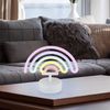 LED Tischleuchte, Regenbogen, weiß, Neonleuchte, H 19,5 cm Bild 2