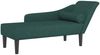 vidaXL Chaiselongue mit Kissen Dunkelgrün Stoff Bild 2