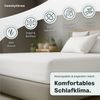 twenty:three® Bettlaken Lyocell Spannbettlaken Pure White, Lyocell, Atmungsaktiv, Ultraweich, 100% TENCEL™ Lyocell, 90x200 Bild 2
