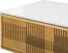 Couchtisch Mango 120x60x45 hellbraun geölt / Marmor weiß MIAMI #110 Bild 3