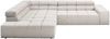 KAWOLA Sofa NEVADA Ecksofa Feincord silber Recamiere links 70 x 215 x 319 cm Bild 5
