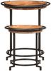 vidaXL 2-tlg. Beistelltisch-Set Massivholz Akazie 4013514 Bild 2