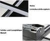 ZMH LED Deckenlampe Wohnzimmer Deckenleuchte - 100cm Dimmbar Wohnzimmerlampe Modern Schwarz Schlafzimmerlampe 88W Geometrisch Multifunktional Deckenbeleuchtung für Schlafzimmer Flur Büro und Balkon Bild 4