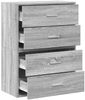vidaXL Schränke mit 2 Schubladen 2 Stk. Grau Sonoma 60x31x40 cm 858832 Bild 5