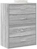vidaXL Schränke mit 2 Schubladen 2 Stk. Grau Sonoma 60x31x40 cm 858832 Bild 1