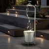 2er Set LED Solar Wasserhahn mit Eimer, silber, 30x LED, H 62 cm Bild 3