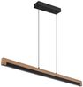 LED Pendelleuchte, Holz, Alu, opal, schwarz, L 120 cm Bild 4