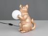 Besondere LED Tischleuchte Katzenlampe Gold, Höhe 30cm Bild 5