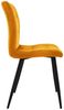 ML-DESIGN Stuhl Esszimmerstuhl mit Rückenlehne Polsterstuhl mit Metallbeine (4 St), Ergonomischer Stuhl Senfgelb Samtbezug Wohnzimmerstuhl Küchenstuhl Bild 3
