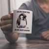 speecheese Tasse Flauschiger Pinguin Kaffeebecher mit Spruch Nicht dick nur flauschig Bild 2