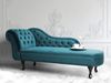 Beliani 'Nimes' Chaiselongue, Blaugrün, Samt, 79 x 65 x 169 cm, Links Bild 3