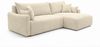 Kaiser Möbel Ecksofa mit Schlaffunktion für Wohnzimmer, Cordstoff Tilia, JAPANDI, Japandi-Stil, Abgerundete Form, Cordstoff mit hoher Abriebfestigkeit Bild 3