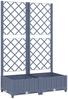 vidaXL Garten-Pflanzgefäß mit Spalier Blaugrau 80 x 40 x 121,5 cm PP 318250 Bild 2