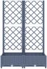 vidaXL Garten-Pflanzgefäß mit Spalier Blaugrau 80 x 40 x 121,5 cm PP 318250 Bild 3