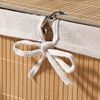 Calicosy Eck-Wäschekorb aus Bambus - H60 cm - Helles Holz Bild 5