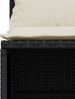 vidaXL 5-tlg. Garten-Sofagarnitur mit Kissen Schwarz Poly Rattan 3261551 Bild 5