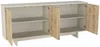 Vente-unique - ZEFYNA Sideboard Holz, Platte BeigeBeige - B 40 cm x H 78,8 cm x L 180 cm Bild 5