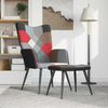 vidaXL Relaxsessel mit Hocker Patchwork Stoff 328198 Bild 2