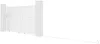 Vente-unique - NAZARIO Eingangstor PlastikMetallMetall Weiß - B 4,6 cm x H 178 cm x L 348 cm Bild 5