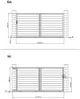 Vente-unique - NAZARIO Eingangstor PlastikMetallMetall Weiß - B 4,6 cm x H 178 cm x L 348 cm Bild 4