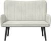 vidaXL 2-Sitzer Sofa Creme 115 x 61 x 87 cm Samt (V) 42028957 Bild 4