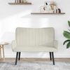 vidaXL 2-Sitzer Sofa Creme 115 x 61 x 87 cm Samt (V) 42028957 Bild 3