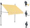 vidaXL Einziehbare Markise Handbetrieben mit LED 150 cm Weiß Orange 145856 Bild 3