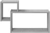 vidaXL Wandregal Wandhalterung Grau Sonoma 55 x 15 x 35 cm 8012113 Bild 3