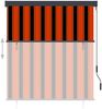 vidaXL Außenrollo 140x250 cm Orange und Braun 145972 Bild 3