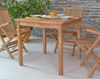 MiaMöbel Teak Esstisch 80x80cm Massivholz Teak Modern Bild 2