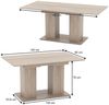 Esstisch Dix Sonoma 140 x 90 cm Vicco Bild 3