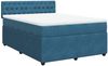 vidaXL Boxspringbett mit Matratze Blau 160x200 cm Samt 3290092 Bild 3