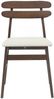 vidaXL Esszimmerstuhl 2 pcs Hellbraun und hell Massives Gummiholz 42020510 Bild 5