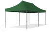 3x6 m Faltpavillon, PREMIUM Stahl 40mm, Seitenteile mit Panoramafenstern, dunkelgrün Bild 2