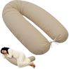 EMI & SAM Stillkissen Seitenschläferkissen 170cm Baumwolle Lagerungskissen, 170_Fillball_Beige Bild 5