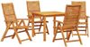 vidaXL Garten Essgruppe 5 pcs Braun Massivholz Akazie 3375631 Bild 2