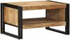 Couchtisch, Sofatisch 70x50x38 cm Raues Massivholz Mango Bild 3