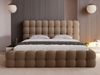 GRAINGOLD Twist Polsterbett 180x200, Doppelbett mit Bettkasten und Lattenrost, Bouclé-Stoff, Braun Bild 4