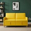 vidaXL Sofa mit Stauraum Helles Gelb 152 x 78 x 87 cm Polyester 42036929 Bild 3
