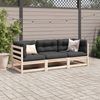 vidaXL 3-tlg. Garten-Sofagarnitur mit Kissen Massivholz Kiefer 3299268 Bild 3