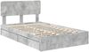 vidaXL Aufbewahrungsbett Beton Grau 150 x 200 cm Holzwerkstoff 3412265 Bild 4